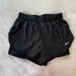 Nike Athletic Shorts w/ Biker Shorts - Black